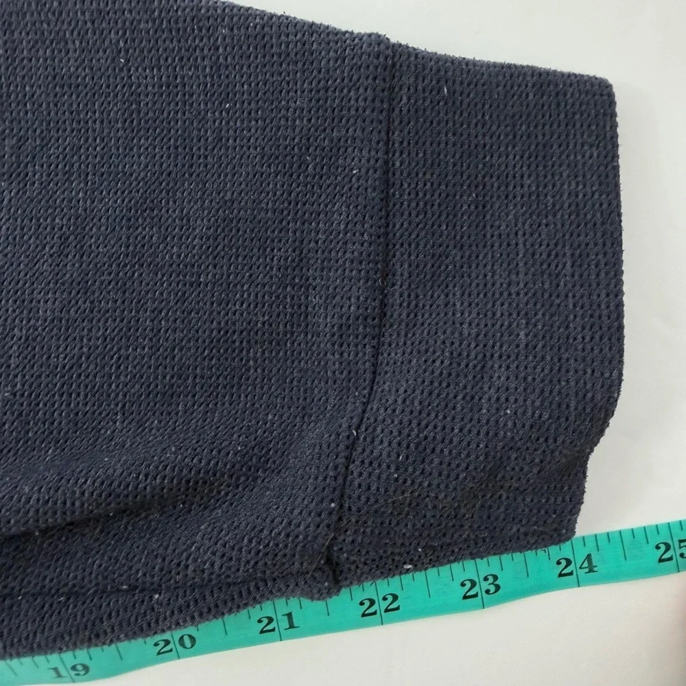 Tommy John Second Skin Joggers Mens Medium Navy Blue Waffle Knit Lounge Pants